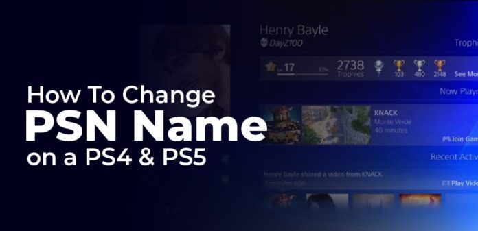 how to change PSN Name