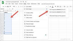 How To Alphabetize In Google Sheets